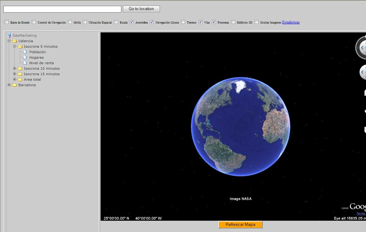 problemas con api de google earth