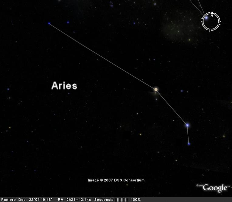 Constelacion de Aries - el primer signo del Zodiaco