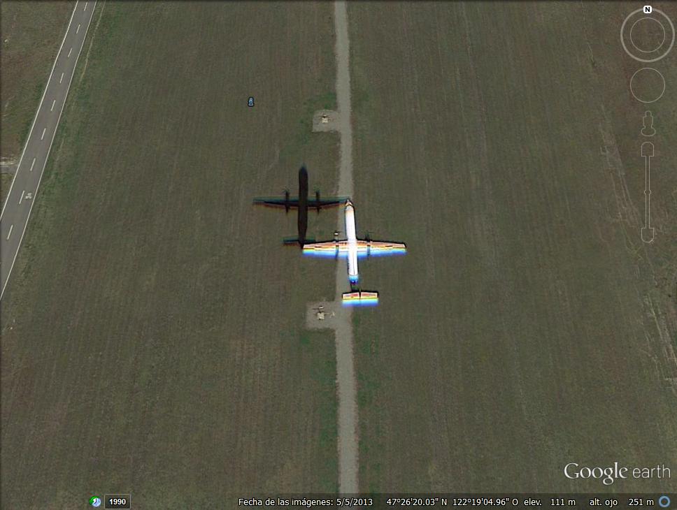 Aterrizando en Seatle - USA 1 - Avion bajo el agua - Aeropuerto de Matsuyama, Japón 🗺️ Foro General de Google Earth