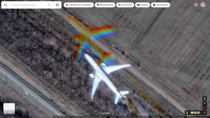Avión en Krasnolipovskoe, Óblast de Volgogrado, Rusia 2 - Avión despegando de Cancún 🗺️ Foro General de Google Earth