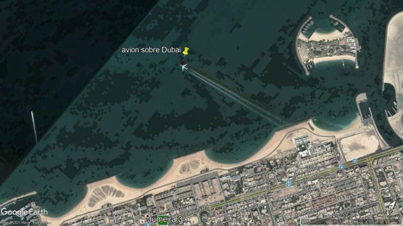 Avión con estelas en Dubai 2 - Avion despegando de Christchurch - Nueva Zelanda 🗺️ Foro General de Google Earth