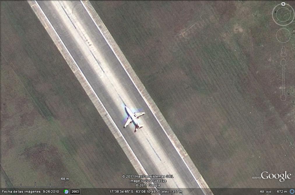 Avion en plena carrera en el Aeropuerto de Viru Viru 1 - Aviones Civiles 🗺️ Foro General de Google Earth