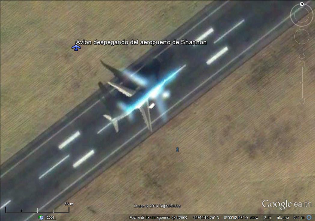 Aviones superpuestos volando Shannon - Irlanda 0 - Aviones Fantasma 🗺️ Foro General de Google Earth