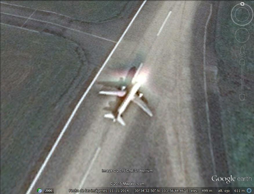 Avion fantasma en las pistas del aeropuerto de Chendu -China 1 - Airbus 340 en Barajas 🗺️ Foro General de Google Earth