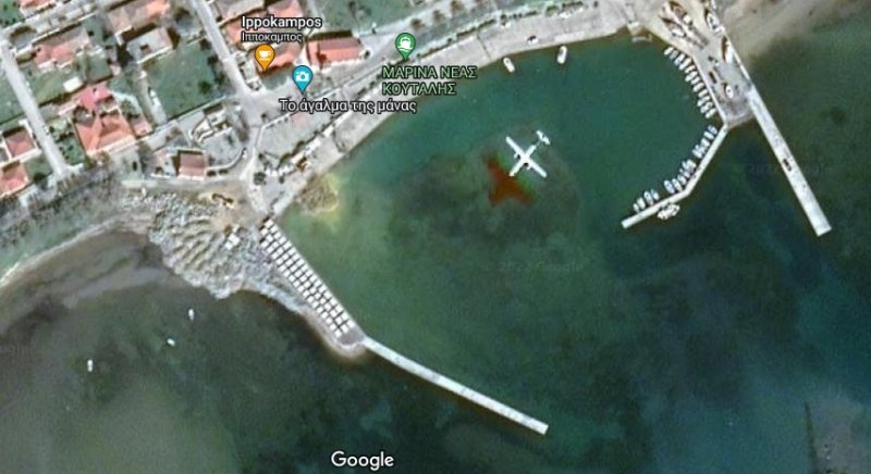 Avión volando en Nea Koutali en la isla de Lemnos, Grecia 1 - Avión volando cerca de Frankfurt 🗺️ Foro General de Google Earth