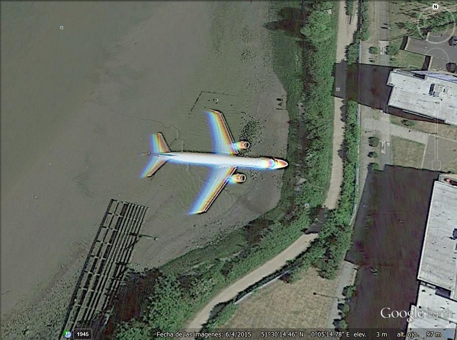 Avión despegando del aeropuerto London City 1 - Otro mas en Londres 🗺️ Foro General de Google Earth