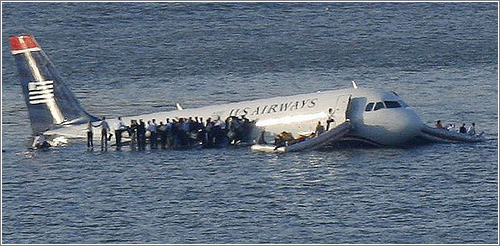 A 32 de Airbus en el rio Hudson