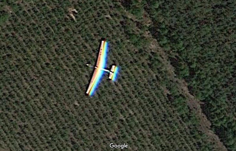 Planeador Volando 2 - Avioneta con dos sombras cerca de Christchurch 🗺️ Foro General de Google Earth