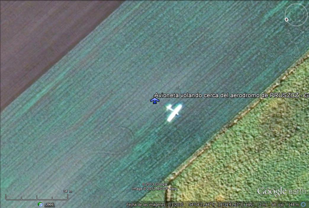 Avioneta volando cerca del aerodromo de PRUSZCZ - GDANSK 0 - Avion sobrevolando Filipinas 🗺️ Foro General de Google Earth