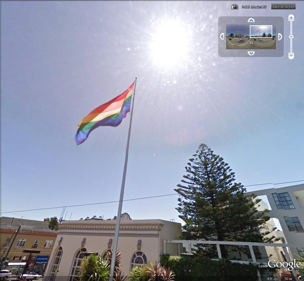 Bandera Arco Iris en San Francisco, USA 🗺️ Foro General de Google Earth 0