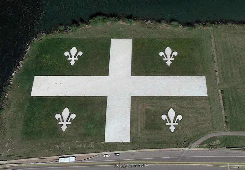 Bandera de Quebec 1 - Banderas del mundo