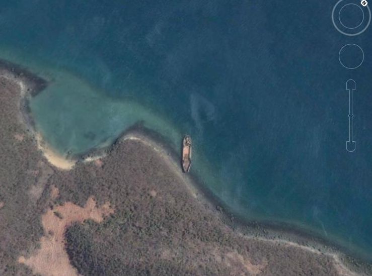 Barco abandonado - Archivo del Concurso de Geolocalización con Google Earth