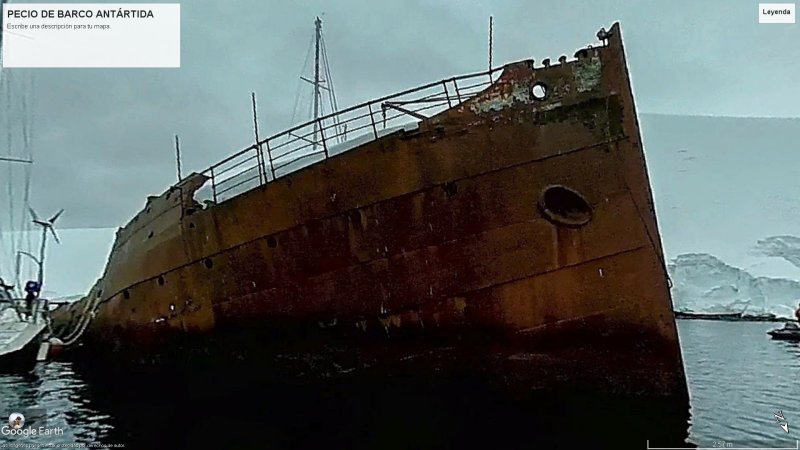 Barco hundido en la Antártida 0 - MS Arsinoi 🗺️ Foro General de Google Earth