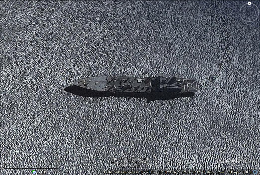 Barco de transporte militar cerca de Valparaiso 1 - USS Independence o Coronado 🗺️ Foro Belico y Militar