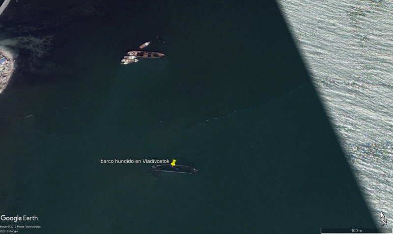 Barco hundido en Vladivostok 1 - Mary D. Hume 🗺️ Foro General de Google Earth