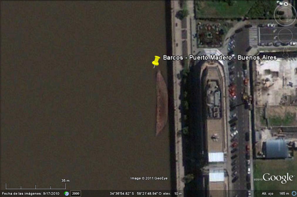 barco hundido Puerto Madero - Lady Elizabeth - Hundido en Malvinas 🗺️ Foro General de Google Earth