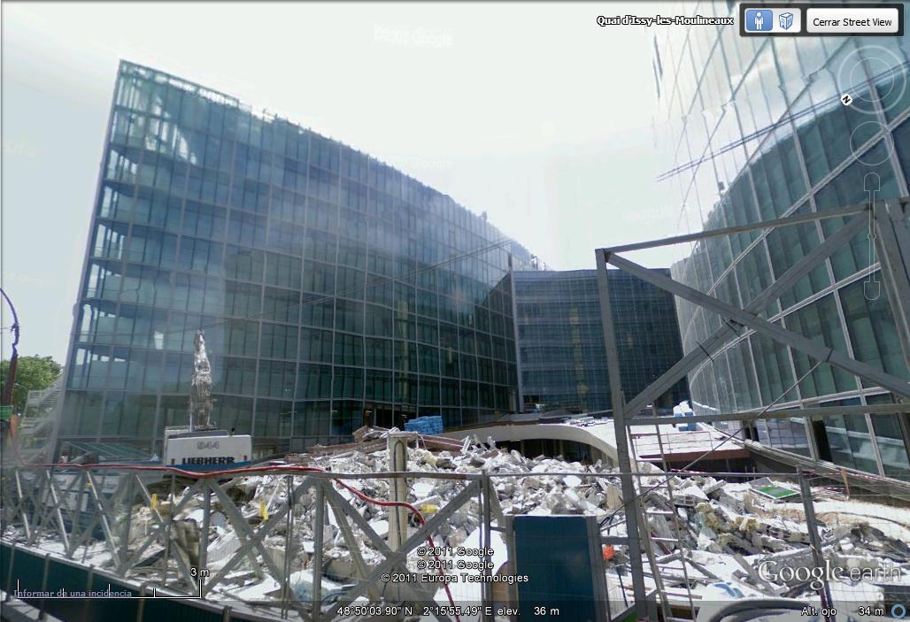 Tres barcos Paris... que resultaron ser un edificio. 1 - Formas Curiosas a vista de Google Earth