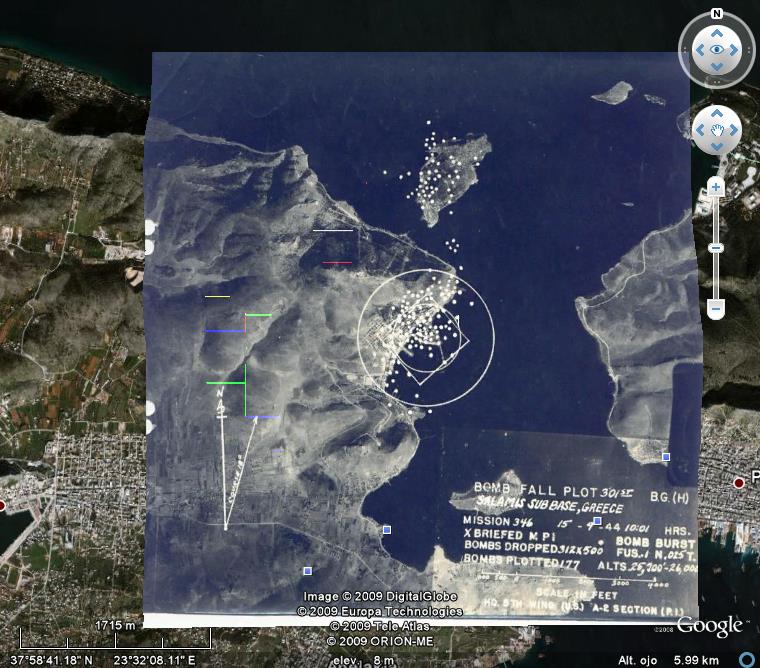 Imagen del bombardeo de Salamina - Grandes Batallas