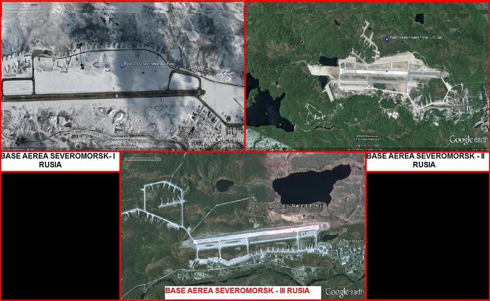 Tres bases Aereas con el mismo nombre en Rusia 0 - Bunkeres para Aviones de Guerra