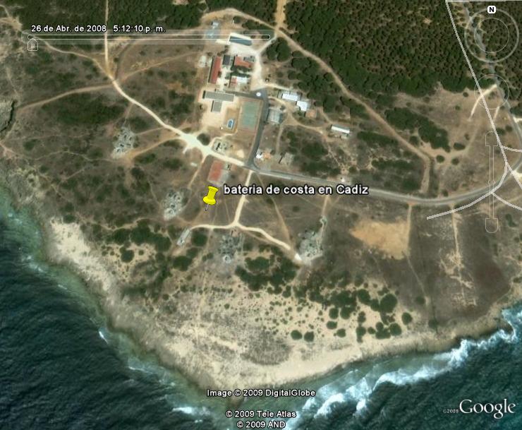 Baterias de Costa del Estrecho de Gibraltar - Bateria de Costa en Cadiz