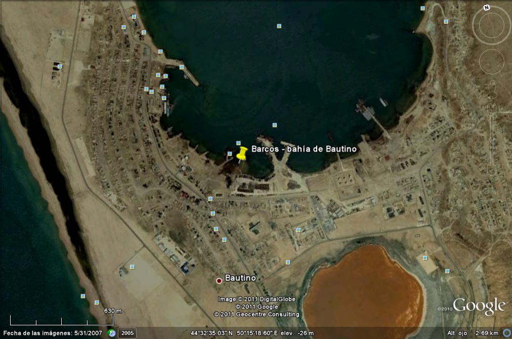 Bahia de Bautino - Mar Caspio - EL NAUFRAGIO DEL MAIPU, Argentina 🗺️ Foro General de Google Earth