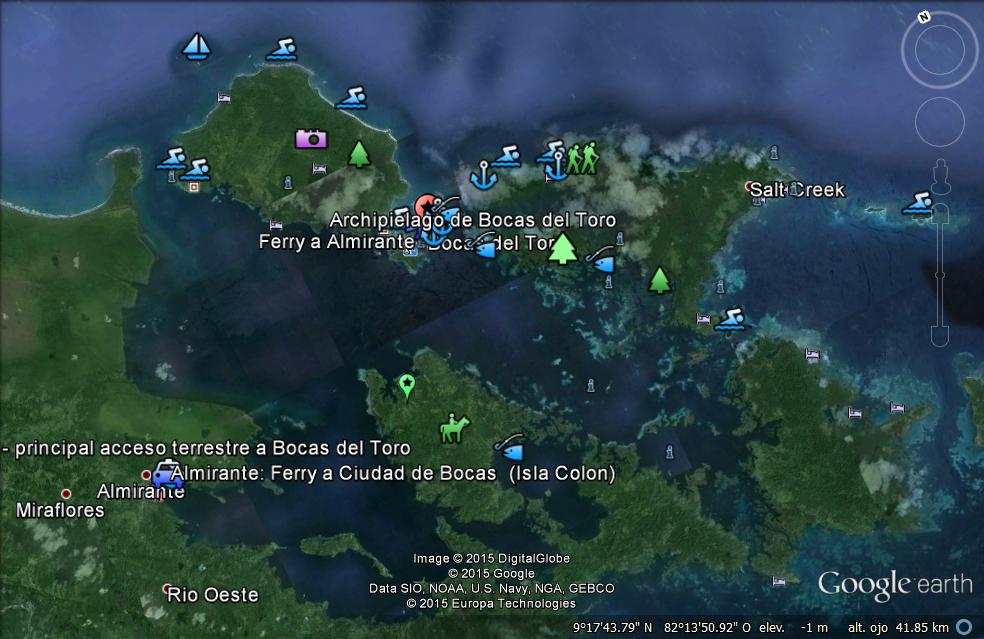 Lugares de Interés en el Archipiélago de Bocas del Toro 0