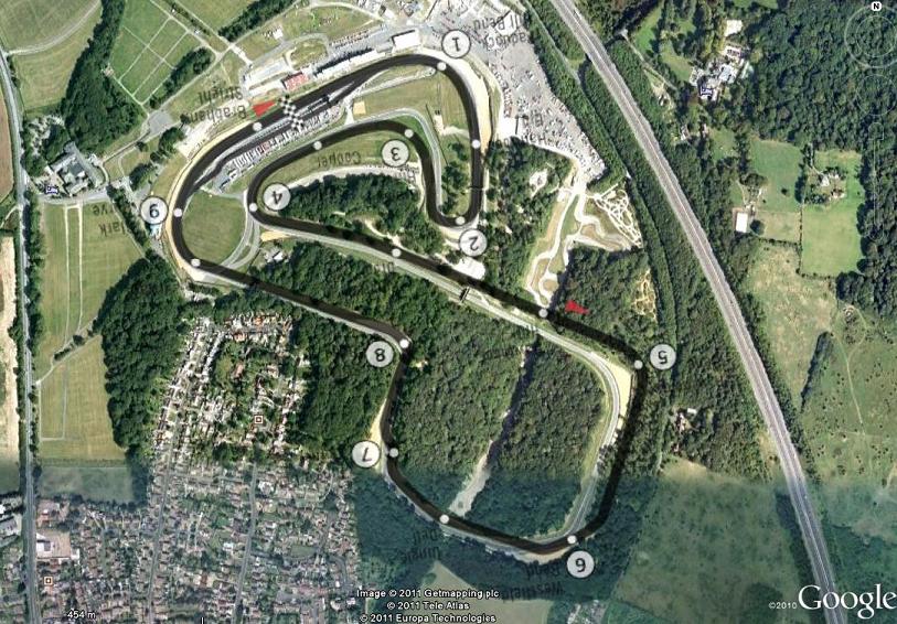Circuito de Formula 1 Brands Hatch - Reino Unido 1