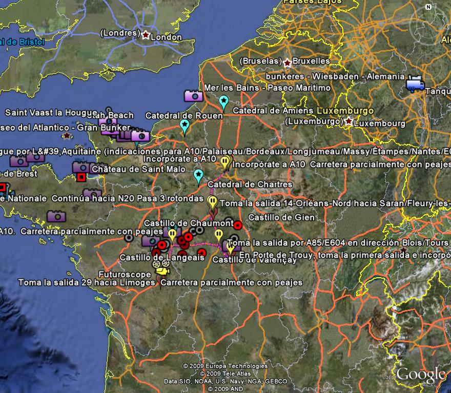 Bretaña-Loira-Normandia - Oeste de Francia 🗺️ Foro Google Earth para Viajar