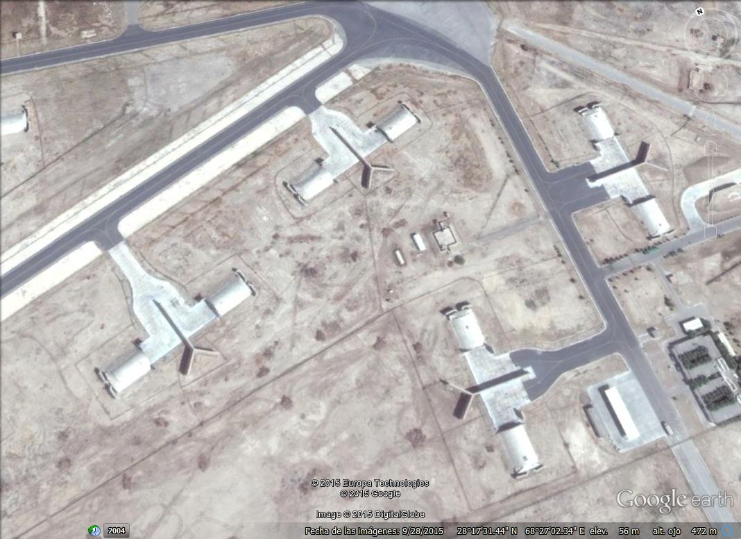 Bunkeres en Shahbaz PAFB Jacobabad, Pakistan 1 - Curiosos bunkeres para aviones en Hamadan, Iran 🗺️ Foro Belico y Militar