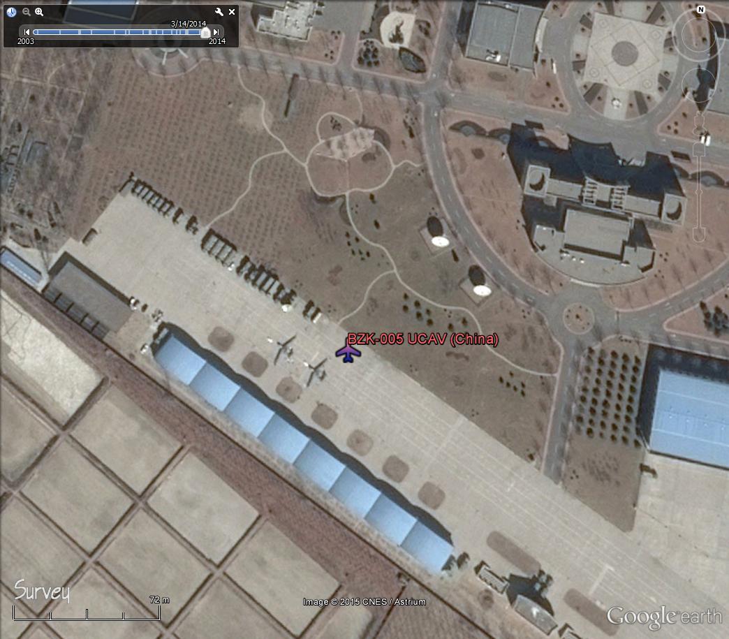 Drone BZK-005 UCAV -Shahezhen- China 0 - UAV, Drones: Aviones no tripulados cazados con Google Earth