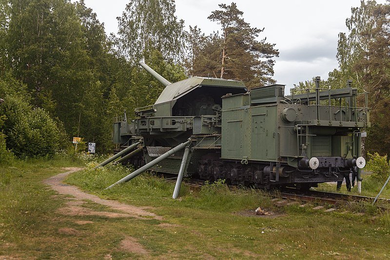 Cañón Ferroviario TM-1-180, Fuerte Krasnaya Gorka, Rusia 2 - Cañón Ferroviario TM-3-12, Moscú 🗺️ Foro Belico y Militar