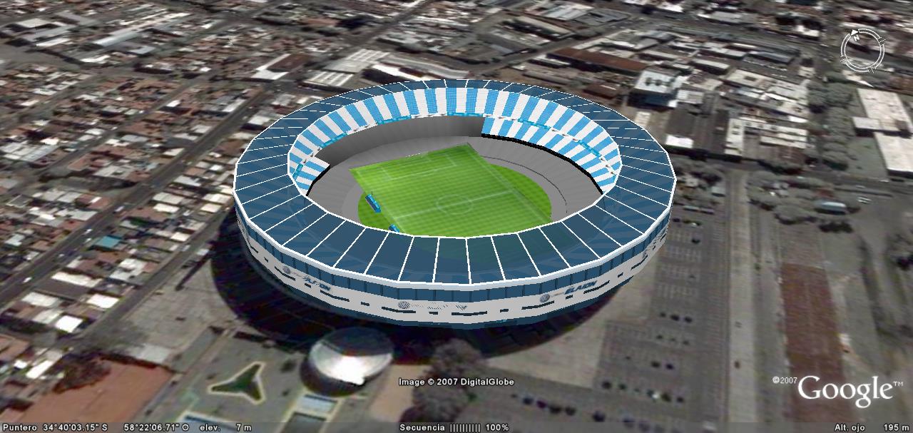 Cancha del glorioso Racing Club de Argentina en 3d 0