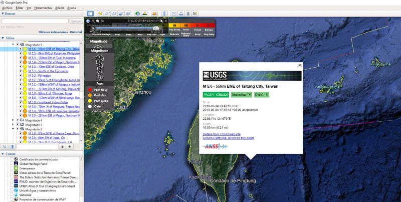 Capa de Terremotos en Tiempo Real - Foro Clima, Naturaleza, Ecologia y Medio Ambiente