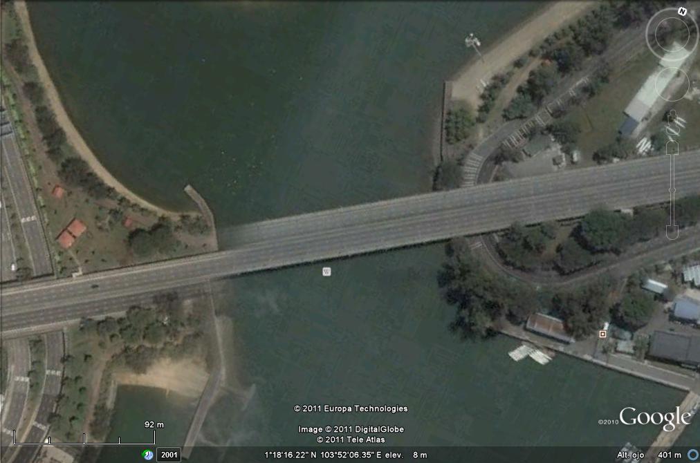 Carretera que desaparece en Singapur - Pantano de Alarcon - Dique Fantasma 🗺️ Foro Google Maps y Bases de Datos