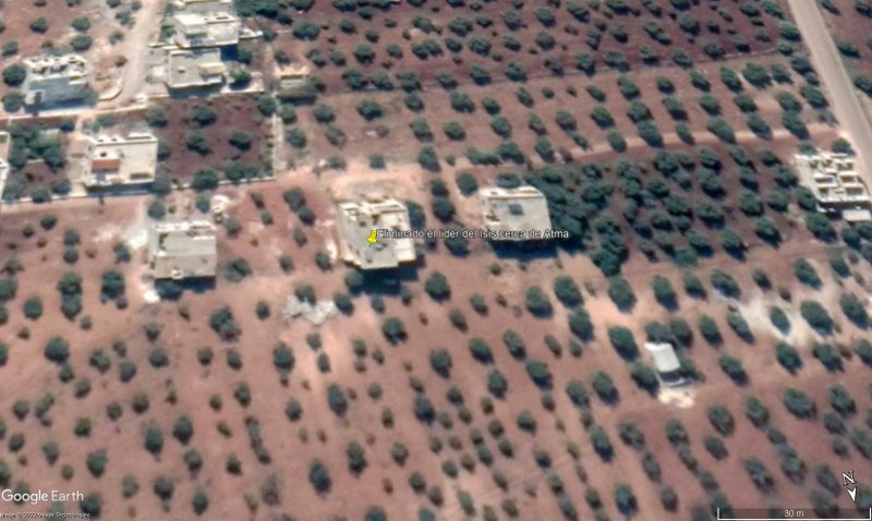 Casa donde ha sido eliminado el líder del Isis cerca de Atma, Siria - Control total sobre la M-5 🗺️ Foro Belico y Militar