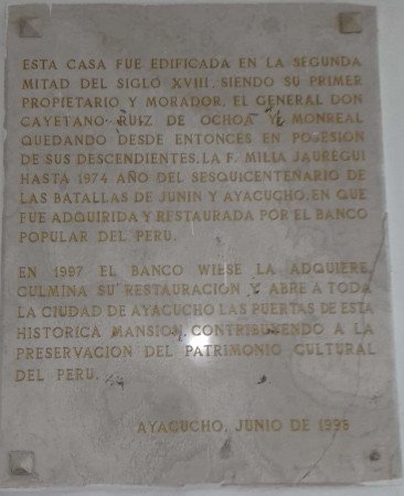 Casa jauregui, Ayacucho, Peru 🗺️ Foro América del Sur y Centroamérica 0