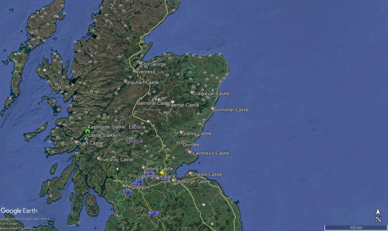 Castillos de Escocia: localización de los más destacados 1