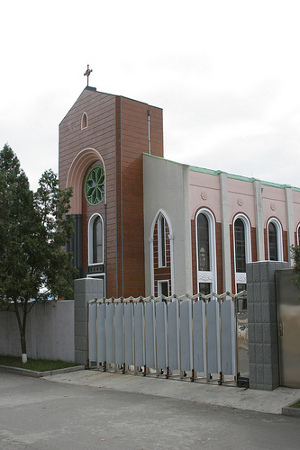 Catedral Catolica Church, Pyongyang, Korea del Norte 0