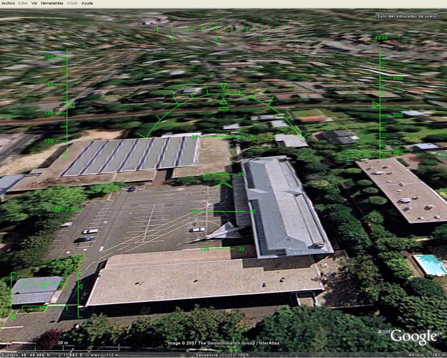 Modo Simulador de Vuelo con Google Earth