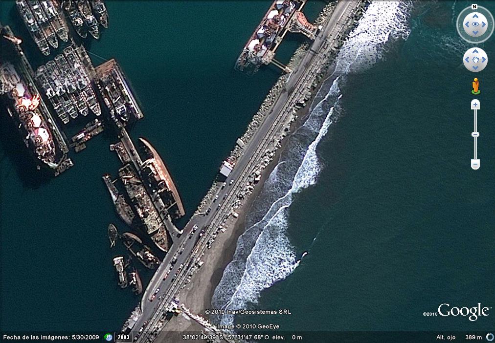 Cementerio de barcos en Mar de la Plata. 0 - Lady Elizabeth - Hundido en Malvinas 🗺️ Foro General de Google Earth