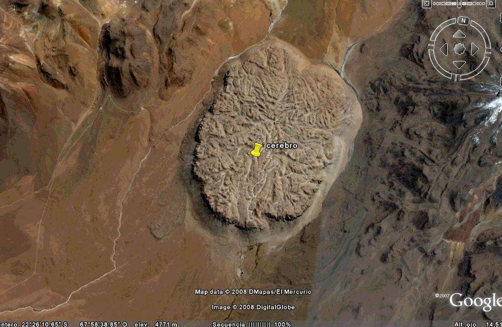 Un cerebro??? 0 - Formas Curiosas a vista de Google Earth