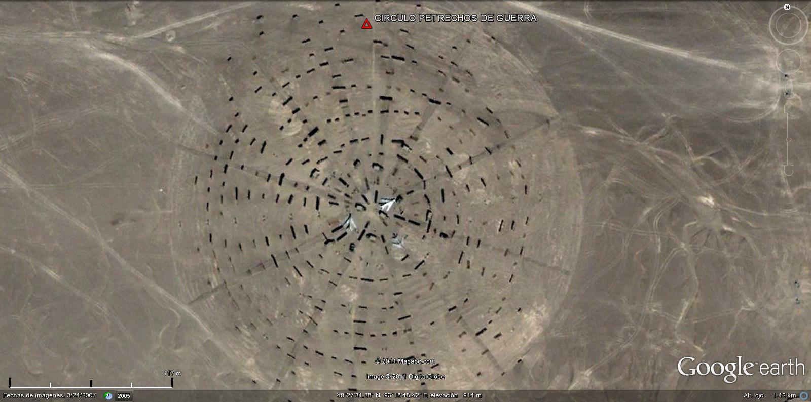 Desierto de Gobi un blanco circular con pertrechos?? 0 - Misterios militares del Gobi - China 🗺️ Foro Belico y Militar