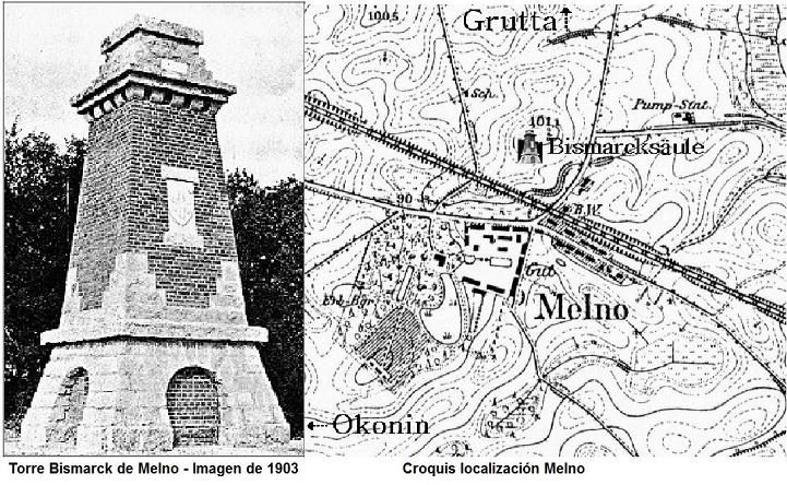 Columna Bismarck en Melno Alemania hoy Melnie Polonia 0 - Reunificacion aleman 🗺️ Foro de Historia