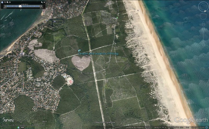 Corazón dibujado en Archacón en Francia 0 - Figura gigante junto a Fort Napoleon en Ostende, Bélgica 🗺️ Foro General de Google Earth