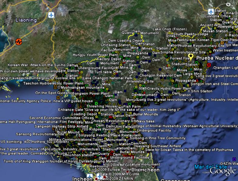 Mapa completo de Corea del Norte