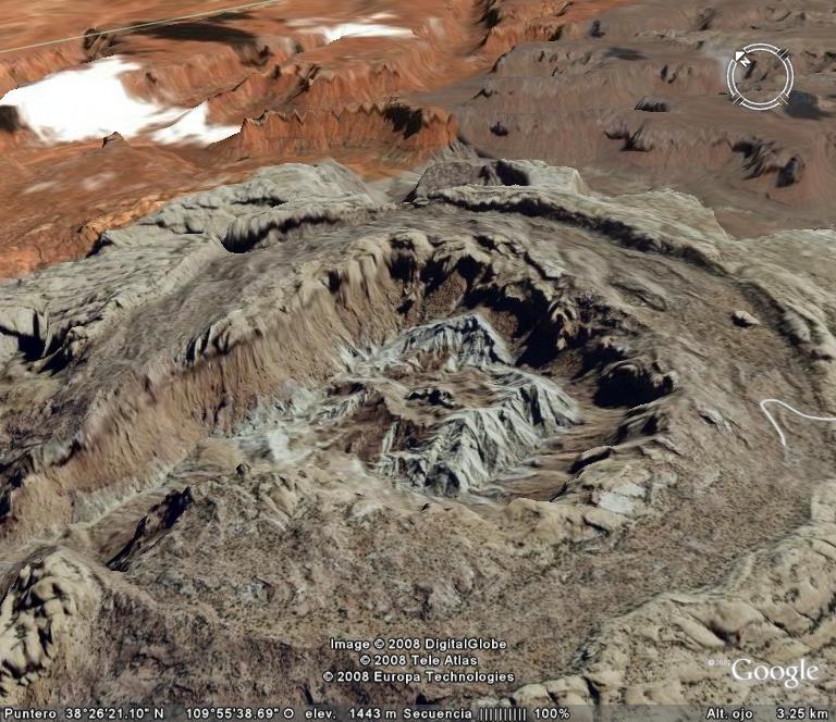 Upheaval Dome - Utah - crater de meteorito - Monument Valley en excelente 3d