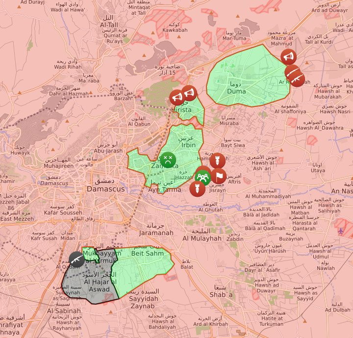 Afrin y Damasco a 18-03-2018 1 - Operación Abu adh Duhur (SAA) 🗺️ Foro Belico y Militar