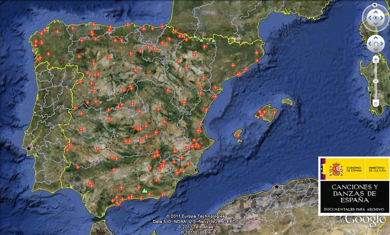 Danzas de España en Google Earth  La recuperación y conserva 0