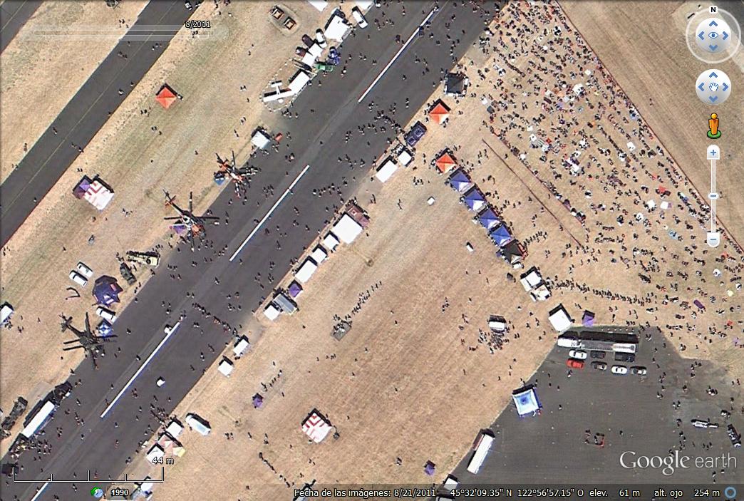 Demostracion de aviones en Oregón - USA 0 - Aparcando el avion en casa 🗺️ Foro General de Google Earth