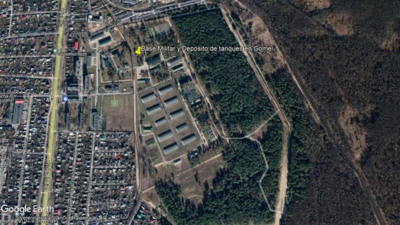 Base Militar y Deposito de tanques en Gomel, Bielorrusia 1